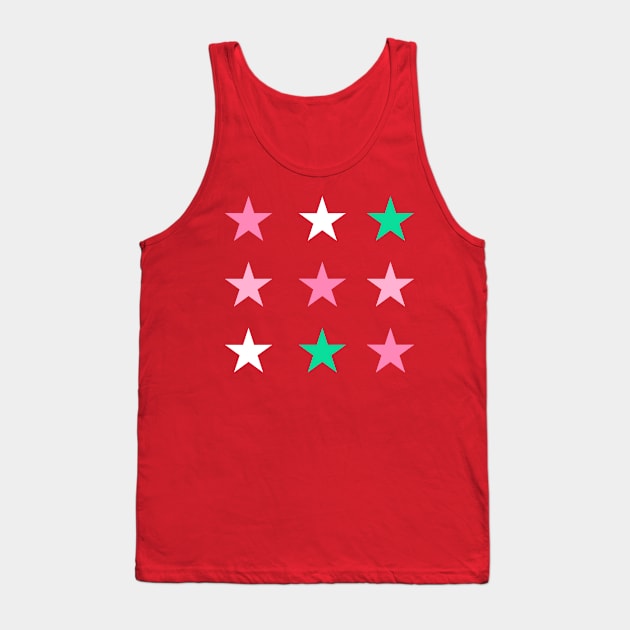 Pink Stars Tank Top by AgneJaspe